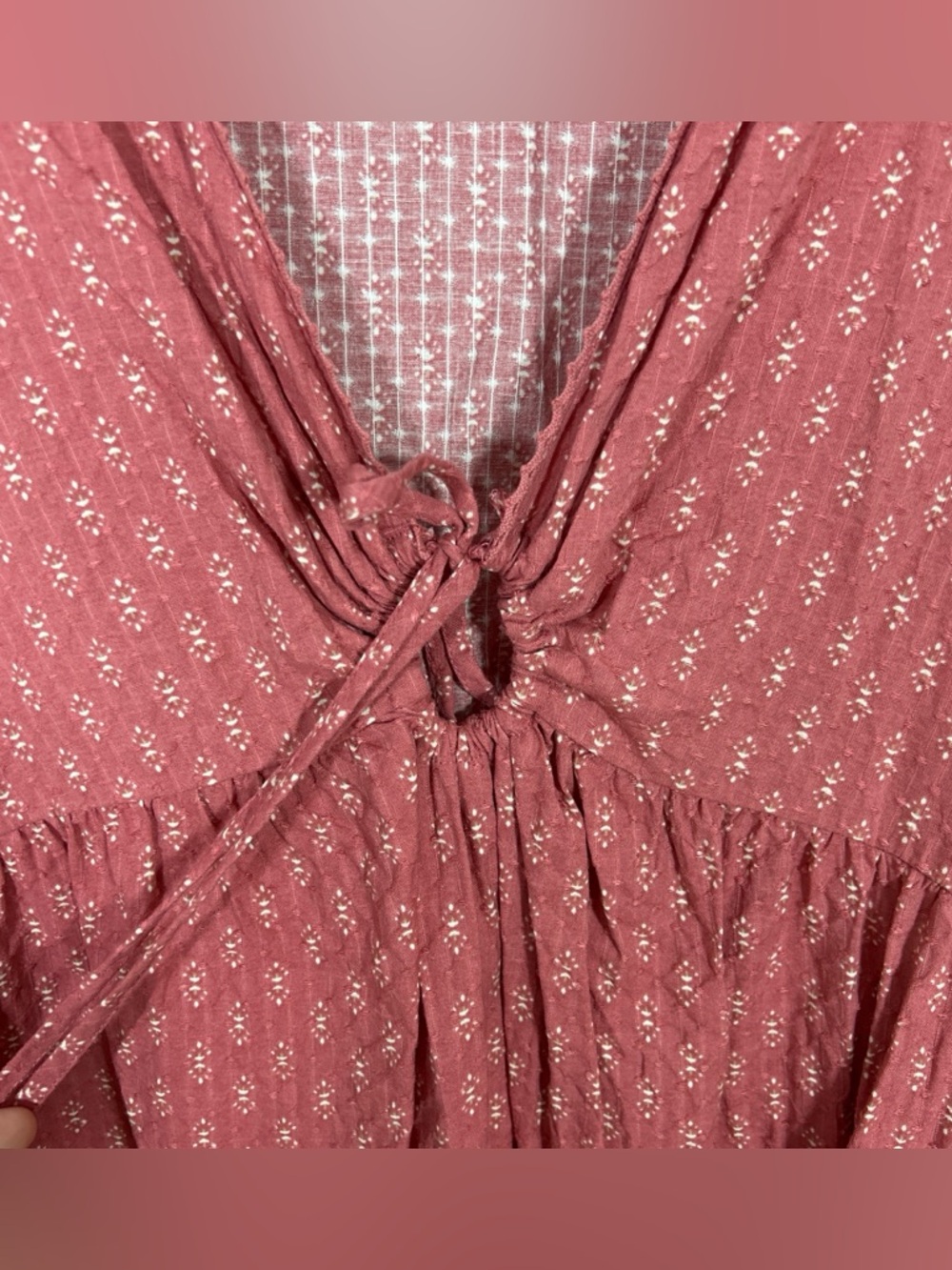 Festi Blouson Sleeve Maxi Dress - Dusty Rose - Picture 8 of 10